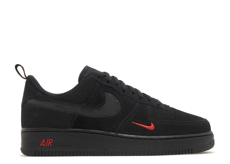 Nike Air Force 1 '07 LV8 'Reflective Swoosh - Black Crimson' 1 Nike Air Force 1 '07 LV8 'Reflective Swoosh - Black Crimson'