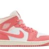 Wmns Air Jordan 1 Mid 'Strawberries And Cream'