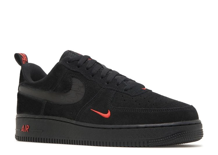 Nike Air Force 1 '07 LV8 'Reflective Swoosh - Black Crimson' 2 Nike Air Force 1 '07 LV8 'Reflective Swoosh - Black Crimson' - Image 2