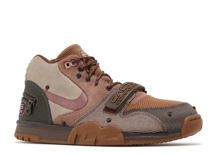Nike Travis Scott X Air Trainer 1 SP 'Chocolate' 2 Nike Travis Scott X Air Trainer 1 SP 'Chocolate' - Image 2