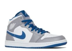 Air Jordan 1 Mid 'Cement True Blue' -Best Sneaker Store 2 88