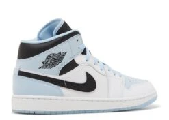 Air Jordan 1 Mid SE 'White Ice Blue' -Best Sneaker Store 3 4